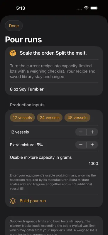 Pourwick: Candle Calculator screenshot 1 of 3