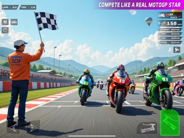 Real Moto Bike Racing Game 3d iPad screenshot