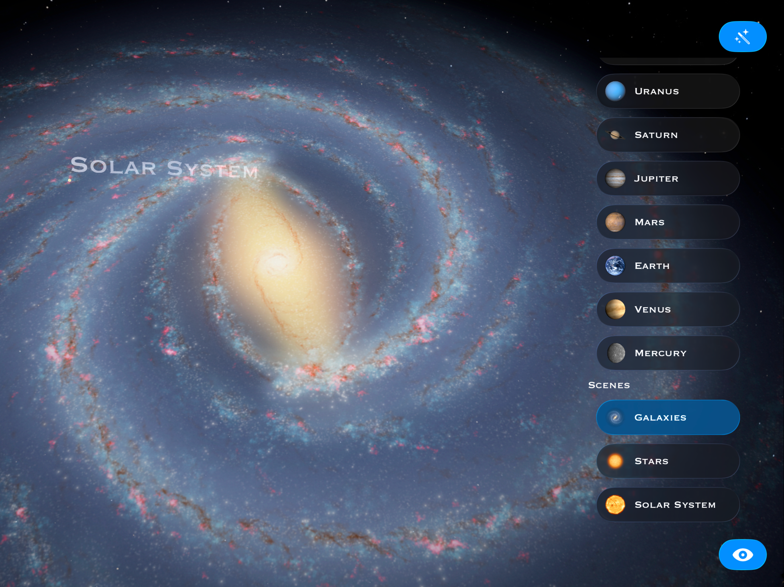 GalacticAR: Space Sim & Quiz
