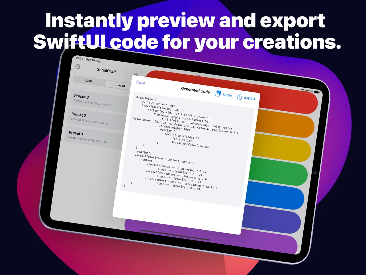 #2. ScrollCraft: Developer Tool (iOS) โดย: Remi Herbiet