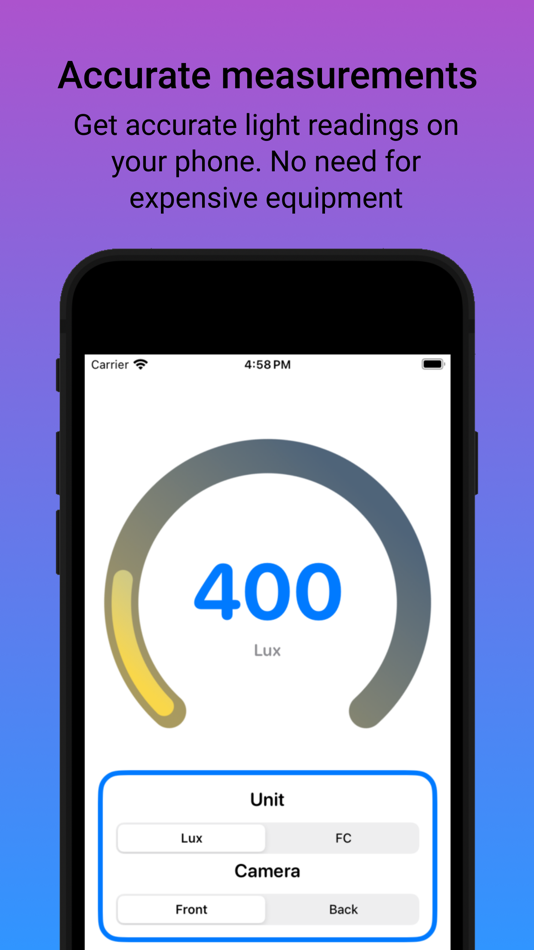#1. Luminosys - Light Meter (iOS) Podle: Melissa Zwick