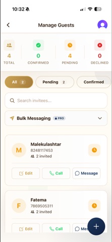 Dawat - Event Management App iPhone screenshot