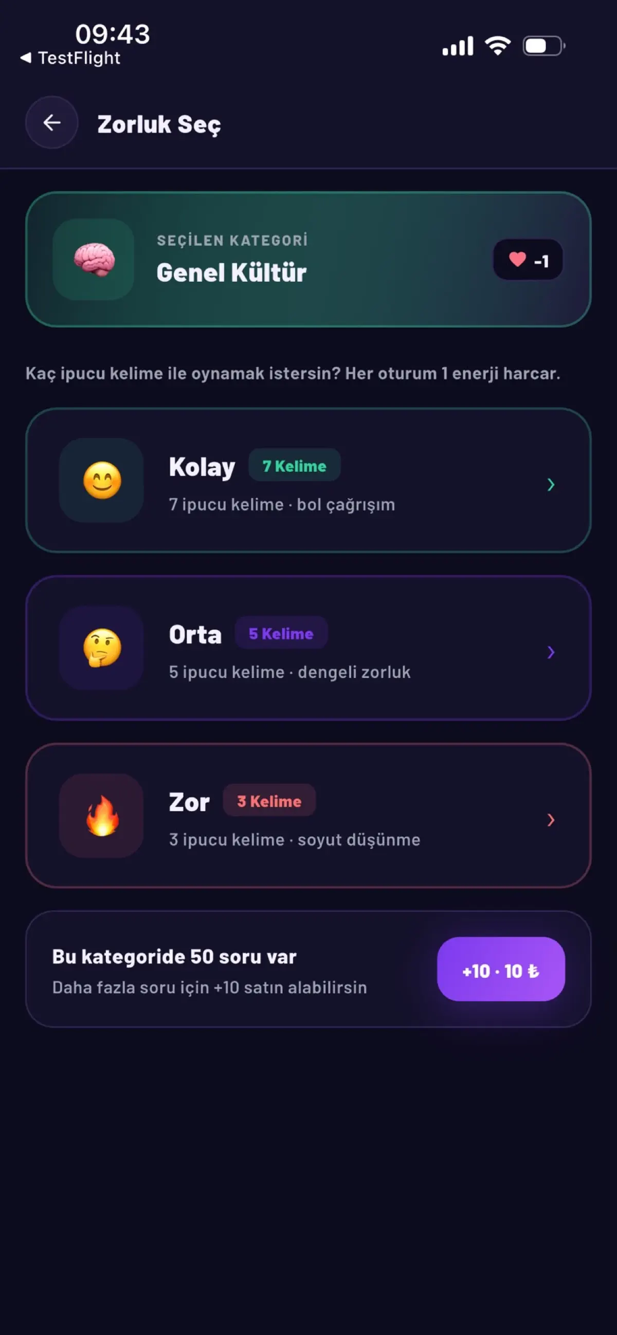 UBAT: Kelime Çağrışım Oyunu