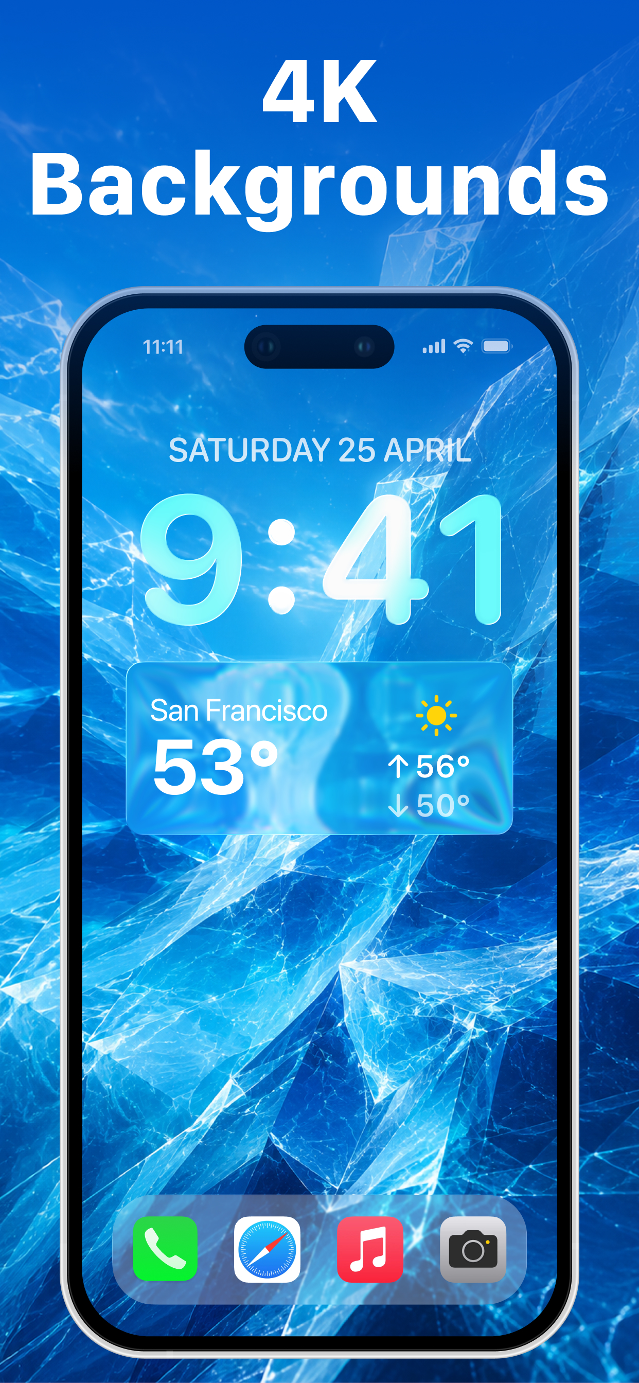 Liquid Glass Wallpaper OS 27