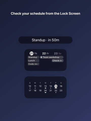 CompactCalendar - Month Widget iPad screenshot