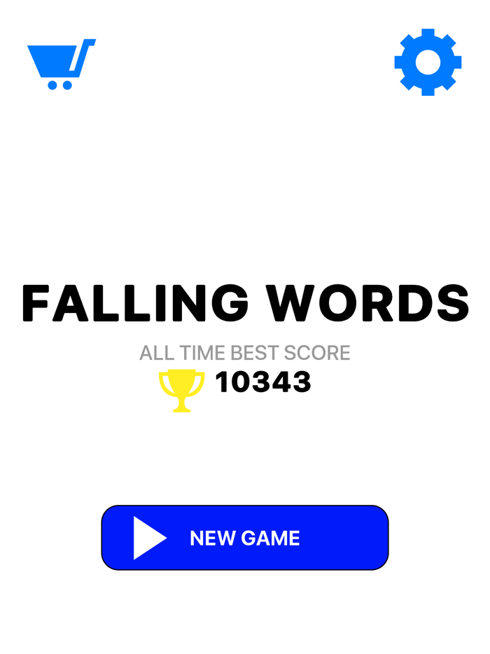 Falling Words Word Puzzle