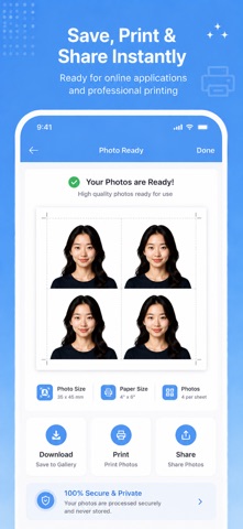 Print Photos Maker - PerfectID iPhone screenshot