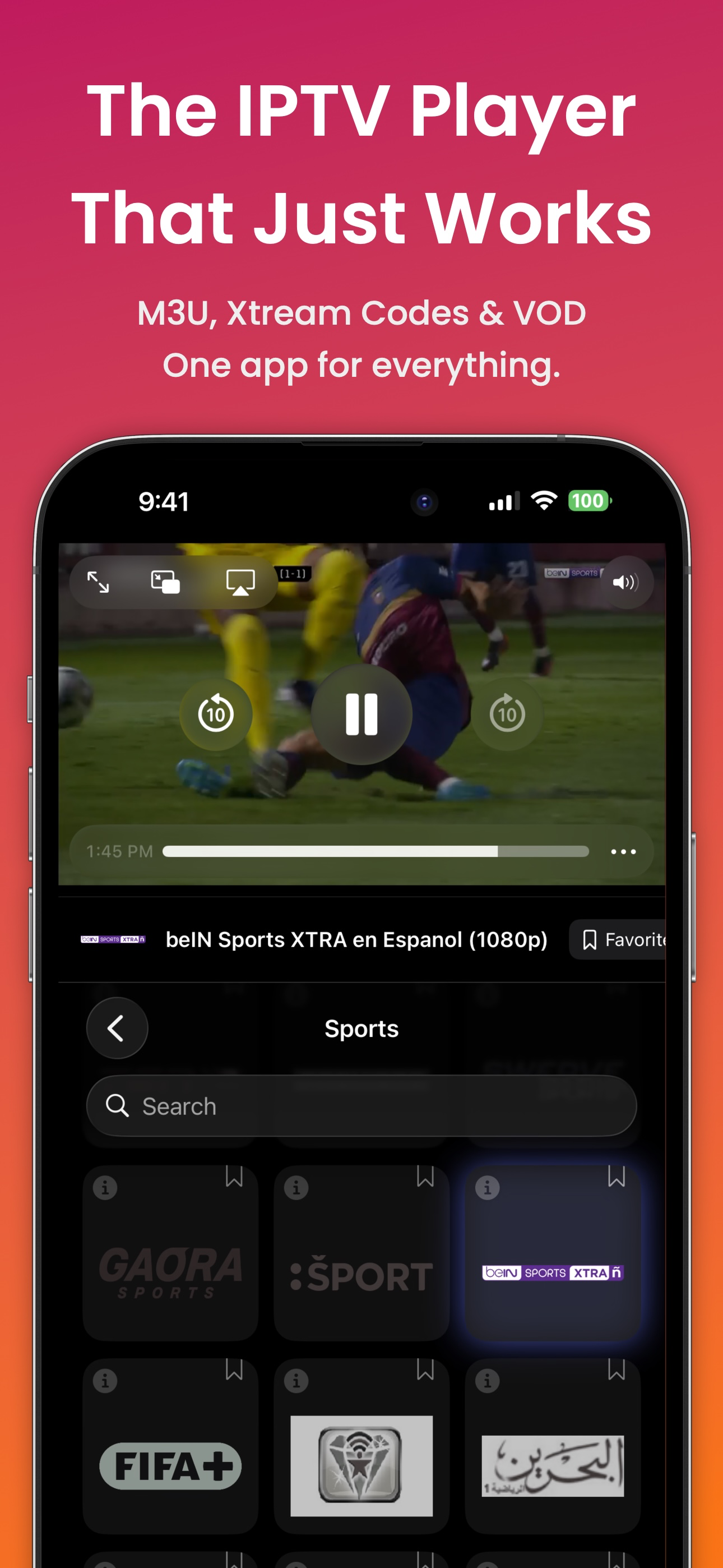 Yip IPTV Player: M3U & Xtream