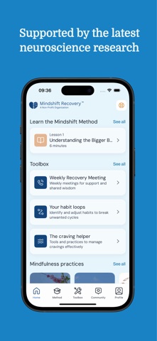 Mindshift Recovery iPhone screenshot