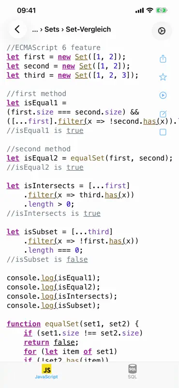 JavaScript Recipes screenshot 1 of 9