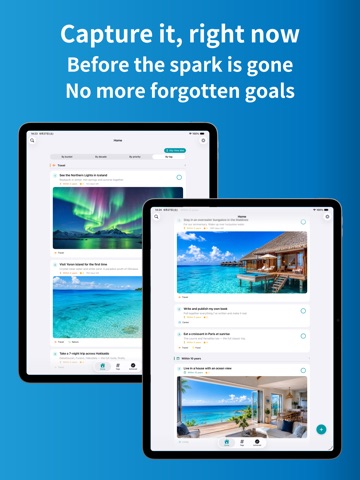 Bucket List - Goals & Dreams iPad screenshot