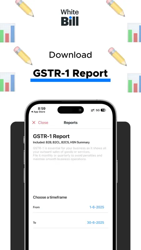 GST Invoice Maker - WhiteBill screenshot 8 of 9