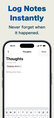 Chronote: Timestamp Notes Screenshot 1 of 3
