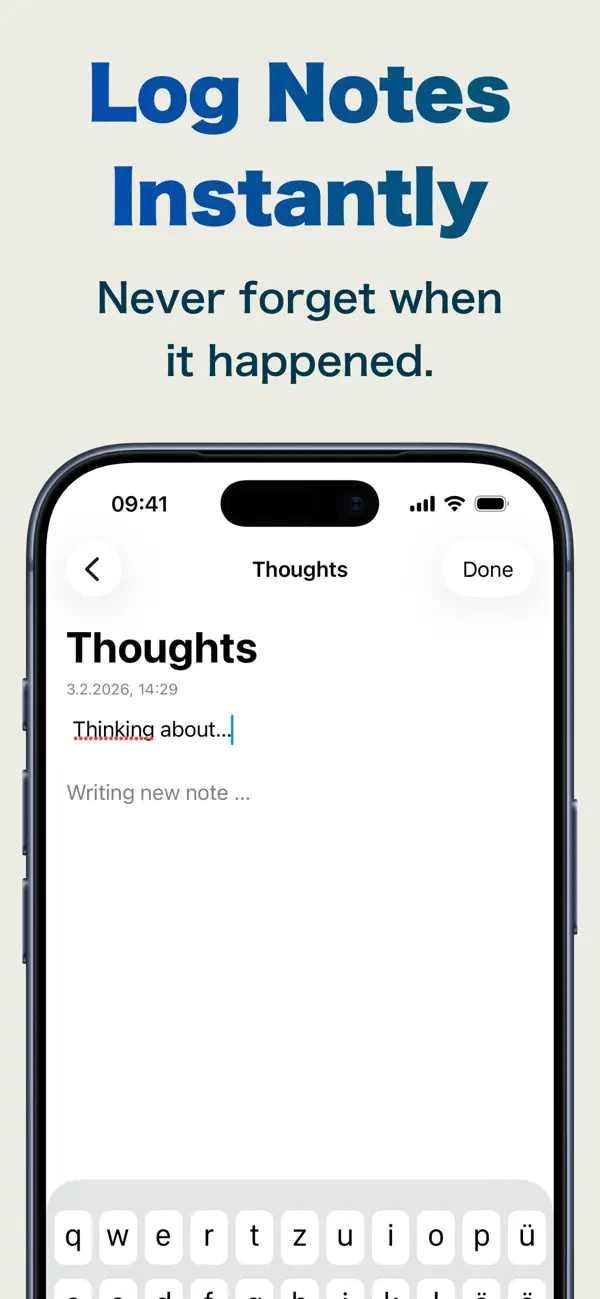 Screenshot #1 pour Chronote: Timestamp Notes