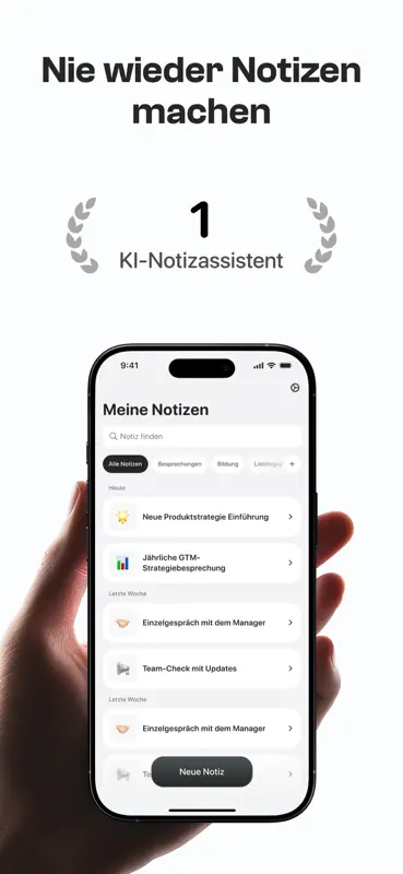 Notee: AI Note Taker screenshot 1 of 9