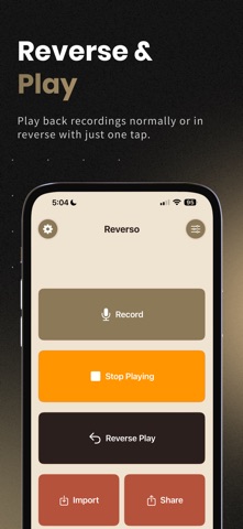 Reverso - Play Reverse Audio screenshot