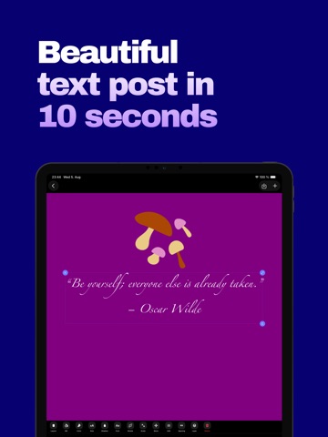 Texty - Text on Photo Editor iPad screenshot