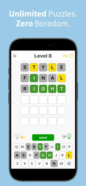 Spicy - Unlimited Word Puzzle screenshot 1