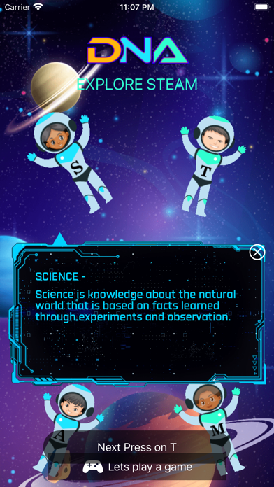 DNA Discovering New Adventures Screenshot
