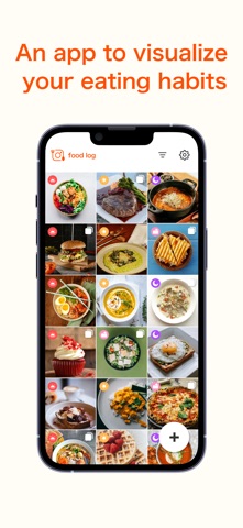 Food log app iPhone screenshot