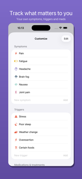 Symptom Tracker: Flare Diary Screenshot 6 of 8