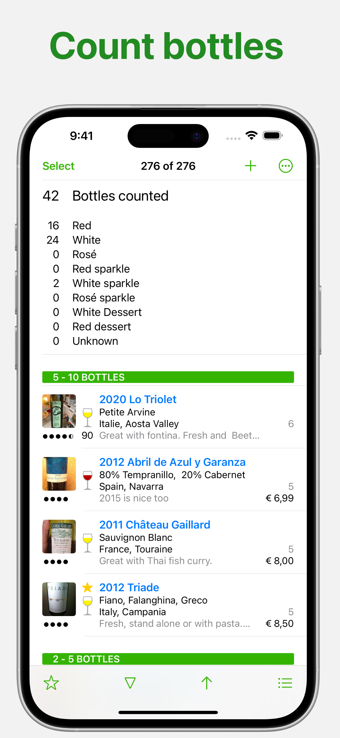 Wines - wine notes V2