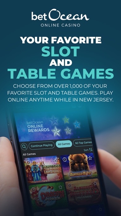 betOcean Online Casino Screenshot