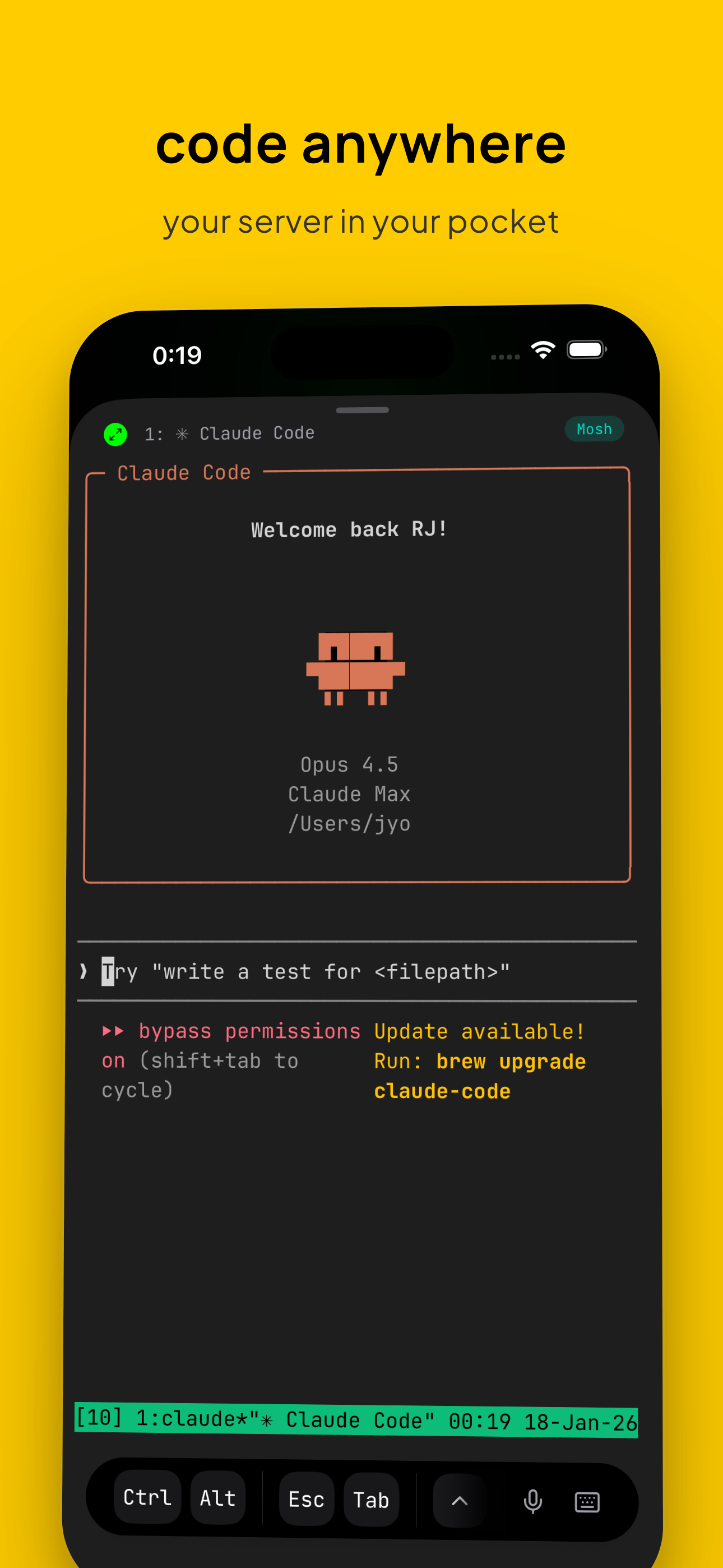 Moshi: SSH & MOSH Terminal