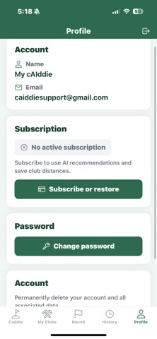 My cAIddie iPhone screenshot