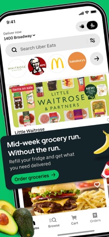Uber Eats: Food & Groceries App Store preview screenshot 1