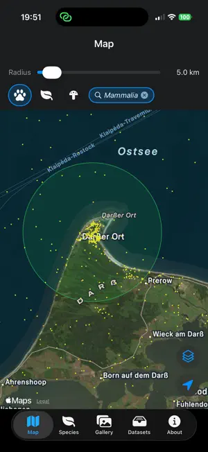 GBIF Nearby screenshot 1
