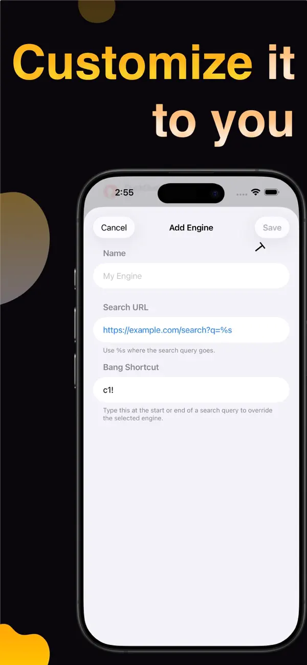 Screenshot #3 pour Moteurs de recherche Safari