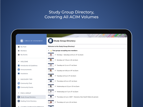 Circle of Atonement Community iPad screenshot 4 - Education app