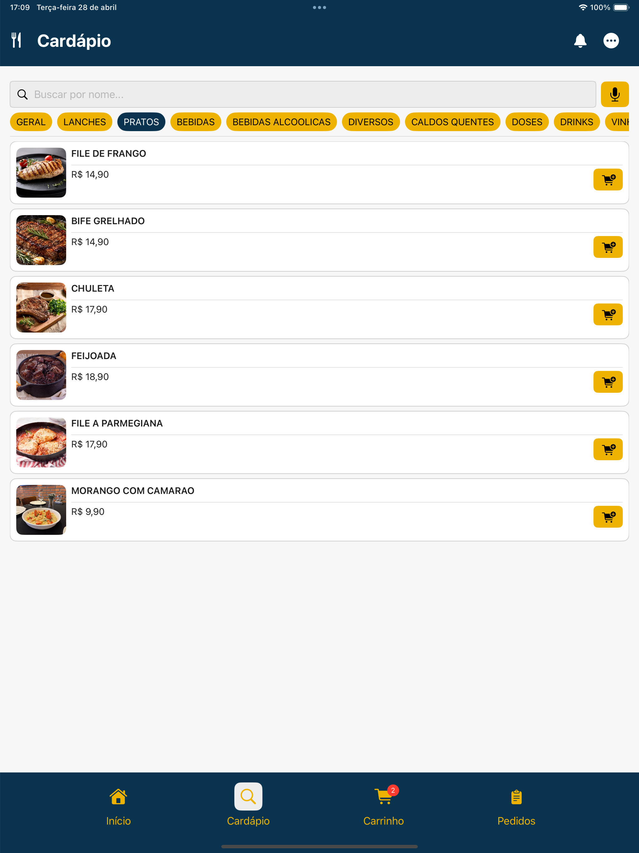 vGestorFoodClient screenshot 10