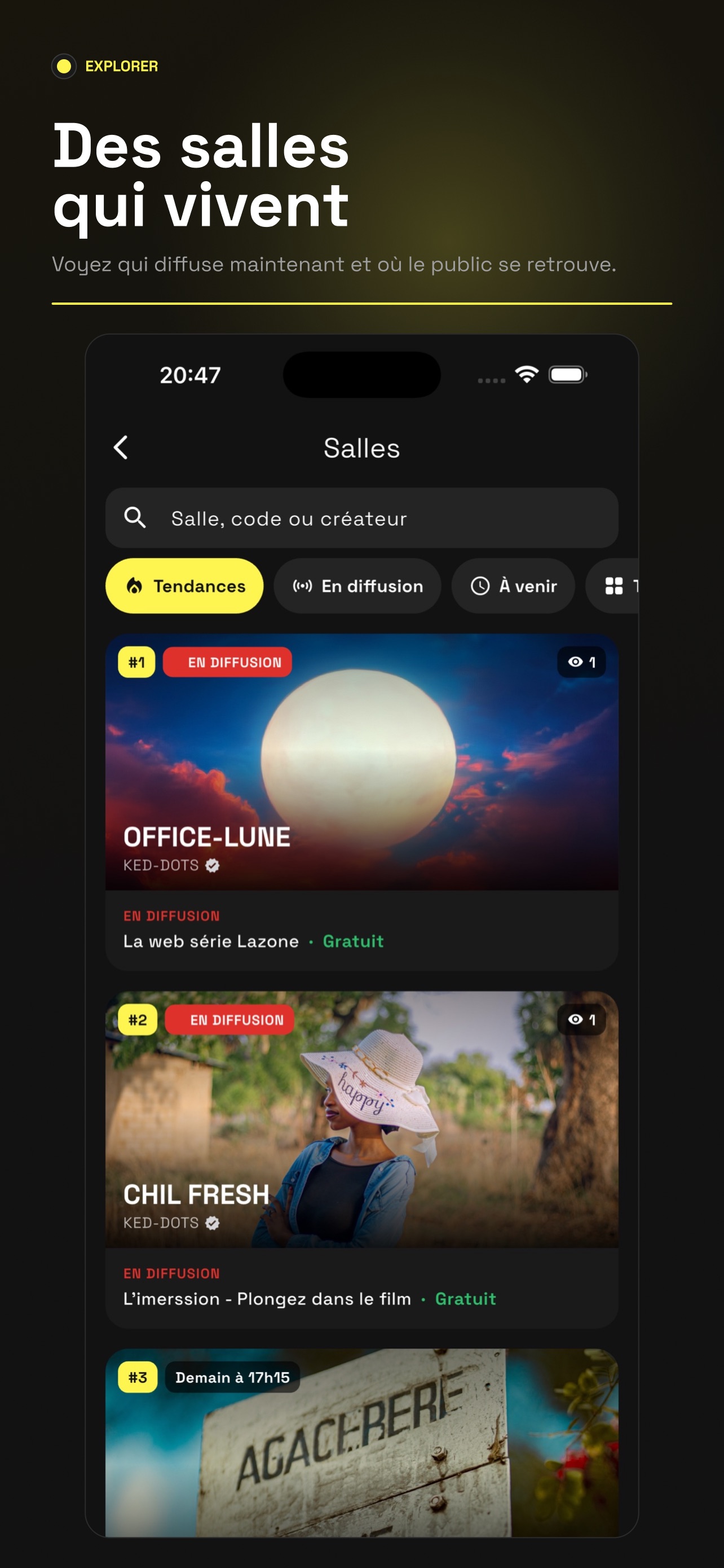 Screenshot 4 of Lazone, Cinéma live