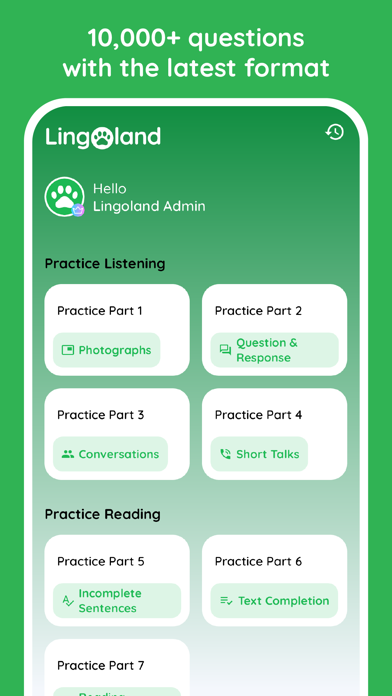 Screenshot #1 pour Préparation TOEIC® - Lingoland