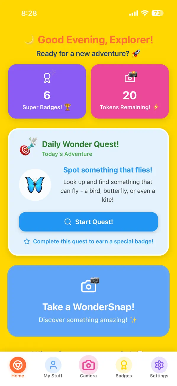 Screenshot #1 pour Wonder Snap - Learn & Explore