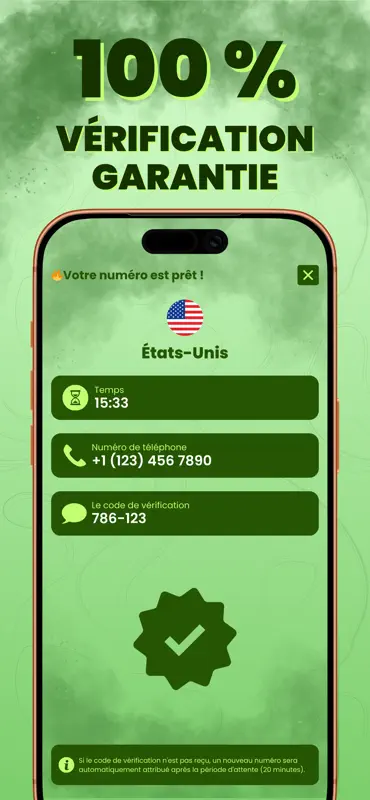 Numéro virtuel WhatsApp - vSMS screenshot 2 of 3
