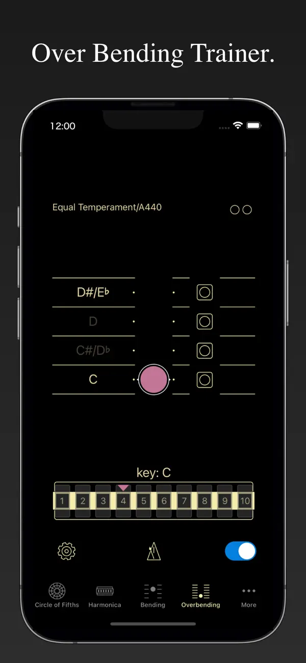 Screenshot #2 pour Harmonica Bending Trainer+