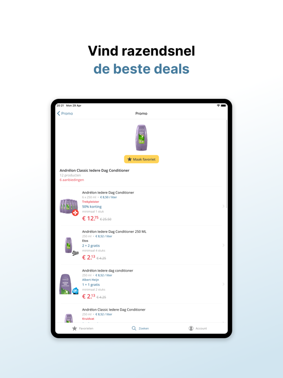Promo aanbiedingen & kortingen iPad app afbeelding 3