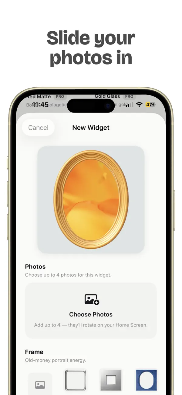 Screenshot #3 pour Tiny Frame Widget