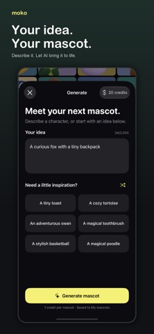 moko: AI Mascot Maker screenshot 2