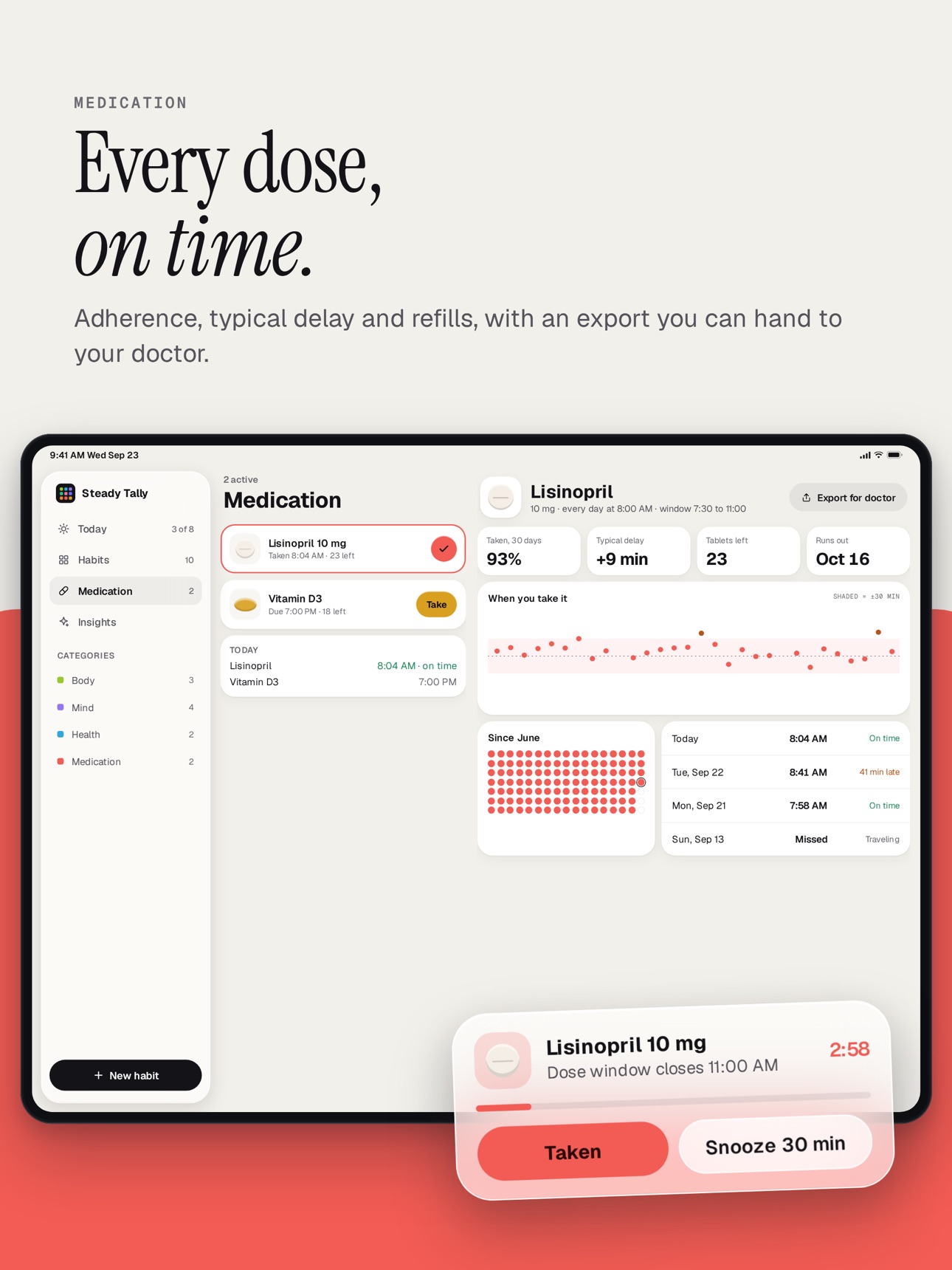 Screenshot 12 of Steady Tally: Habit Tracker