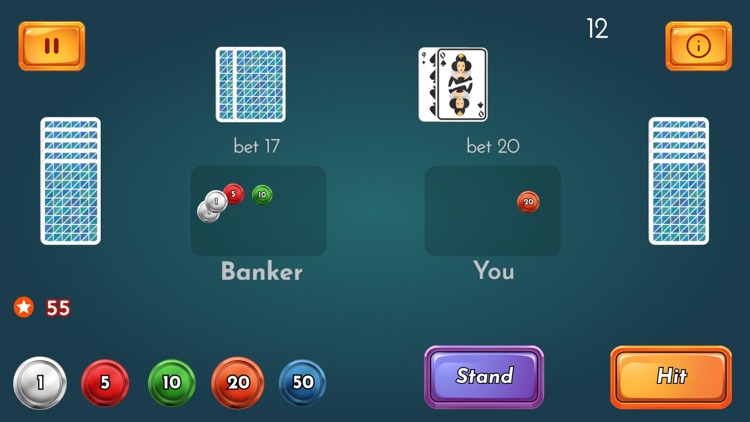 Most Card: black jack∘solitare screenshot-4