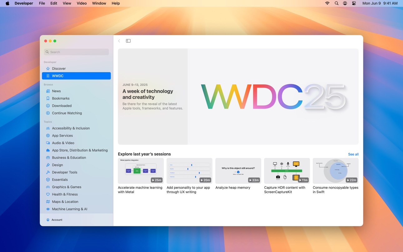 Apple Developer screenshot 3