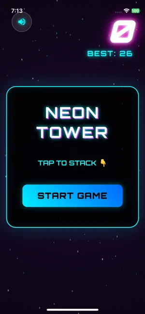Neon Tower: Stack Arcade screenshot 2