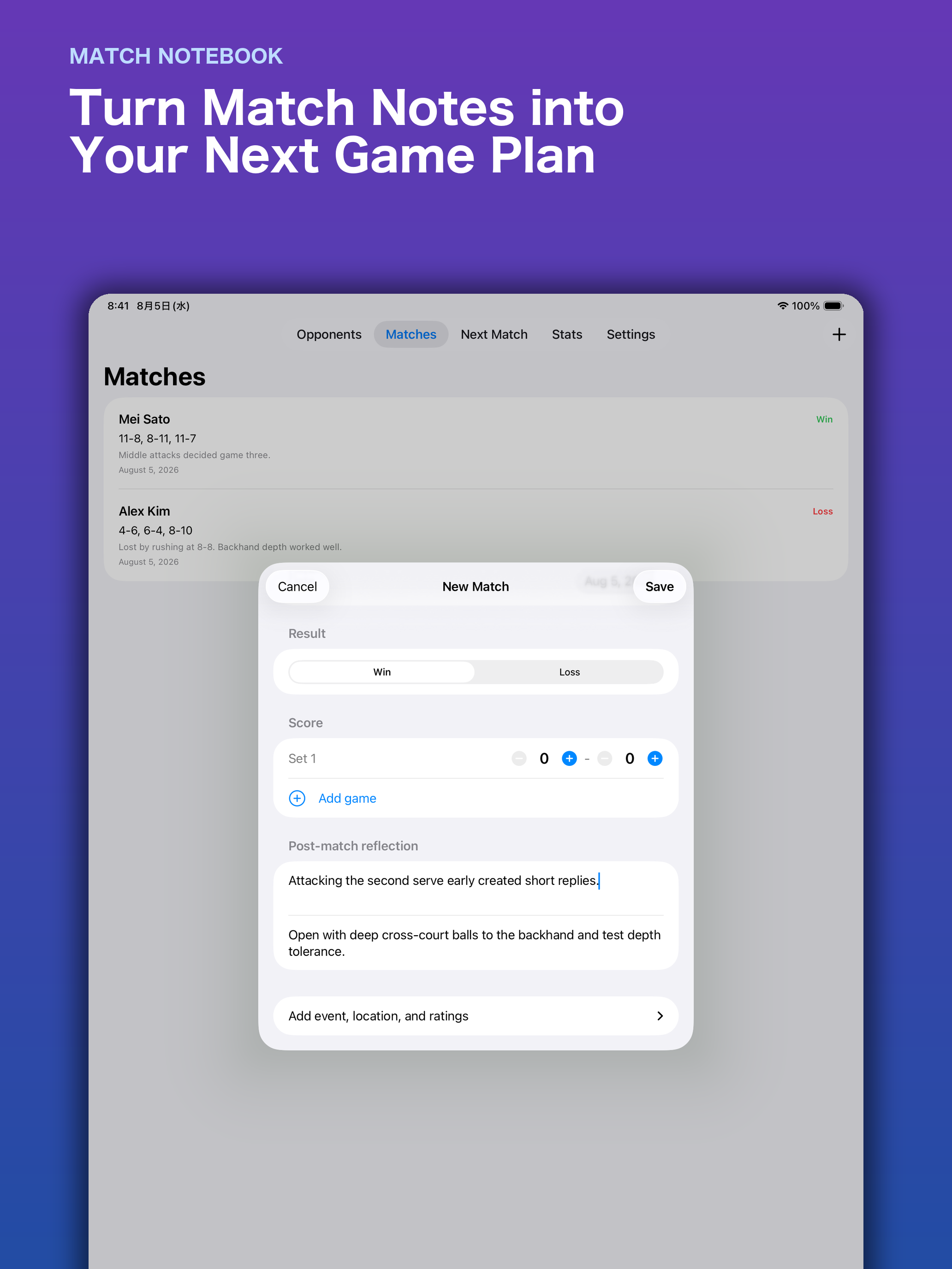 Match Notebook: Rival Scout screenshot 7
