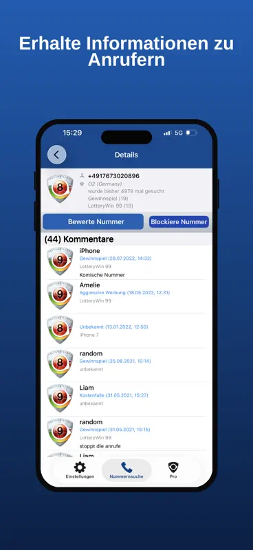 tellows Caller ID & Blocker screenshot 3 of 5