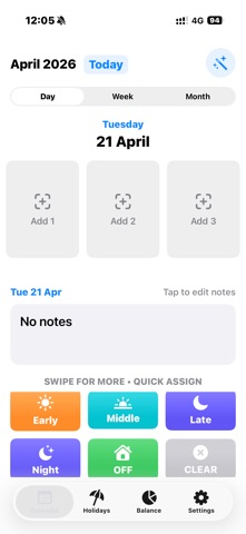 My Work Diary iPhone screenshot