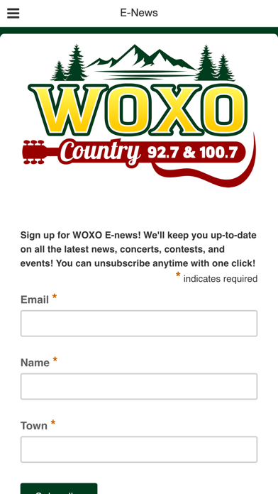 WOXO Country Screenshot